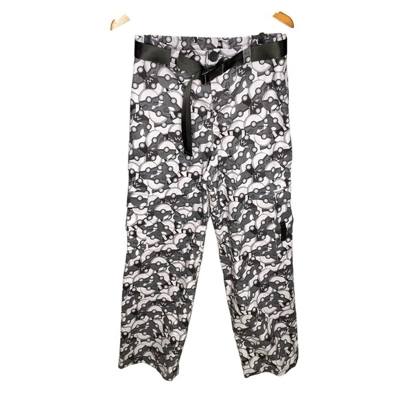 Blackmilk Pokémon pokeball cargo baggy pants with belt women’s size 8 new! - Picture 1 of 6